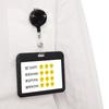 Sparkle Retractable Badge Holder Chest Card Easy Pull Buckle Keychain Nurse Badge Reel  Work Card