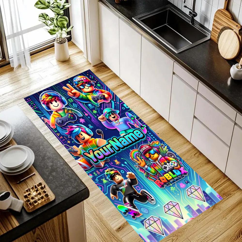 Roblox Customize Your Name Kitchen Rug Runner Rug Laundry Mat Hallway Entryway The Best Gift Choice