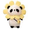 New Transformation Panda Doll Plush Toy Creative Fruit Panda Rag Doll Sunflower Pendant