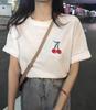 Women's Pure Cotton Cartoon Print Heavyweight Loose Round Neck Short Sleeve T-Shirt