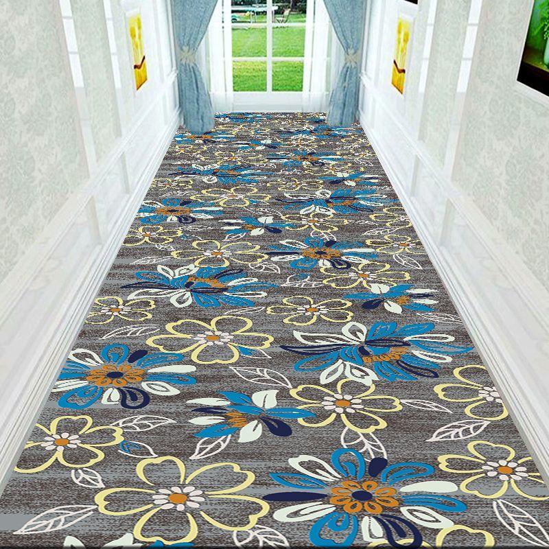 Luxury Beige Rectilinear Shaggy Aisle Runner Rug - Polyester, Non-Slip, Durable Easy Clean Heavy for Hotel & Home Corridors - Multiple Sizes Available