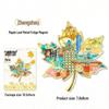 Maple Leaf Metal Fridge Magnet: National City Souvenir & Cultural Craft
