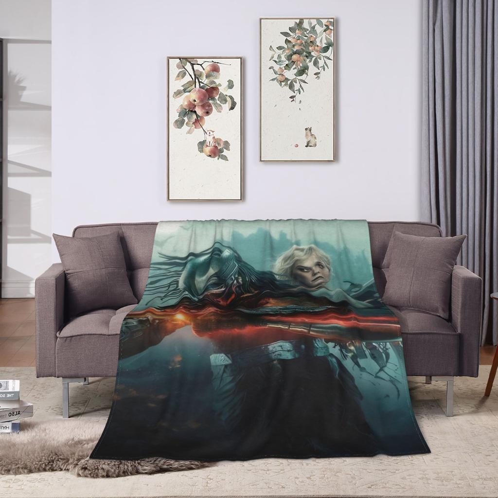 Predator Badlands 2025 Movies Blanket Soft Warm Pattern Plush Throw Blanket For Couch Chair Sofa Bed Flannel Bedspread Bed Cover