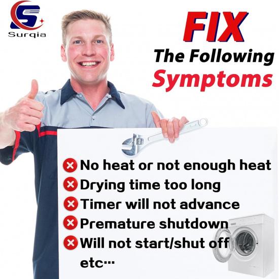 Dryer Thermal Fuse Kit - DC47-00016A Thermal Fuse & DC96-00887A Thermostat & DC32-00007A Thermistor & DC47-00018A High Limit Thermostat,Replacement