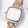 Simple And Compact Dial Women'S Watch Retro Schoolgirl Square Steel Belt Quartz Watch