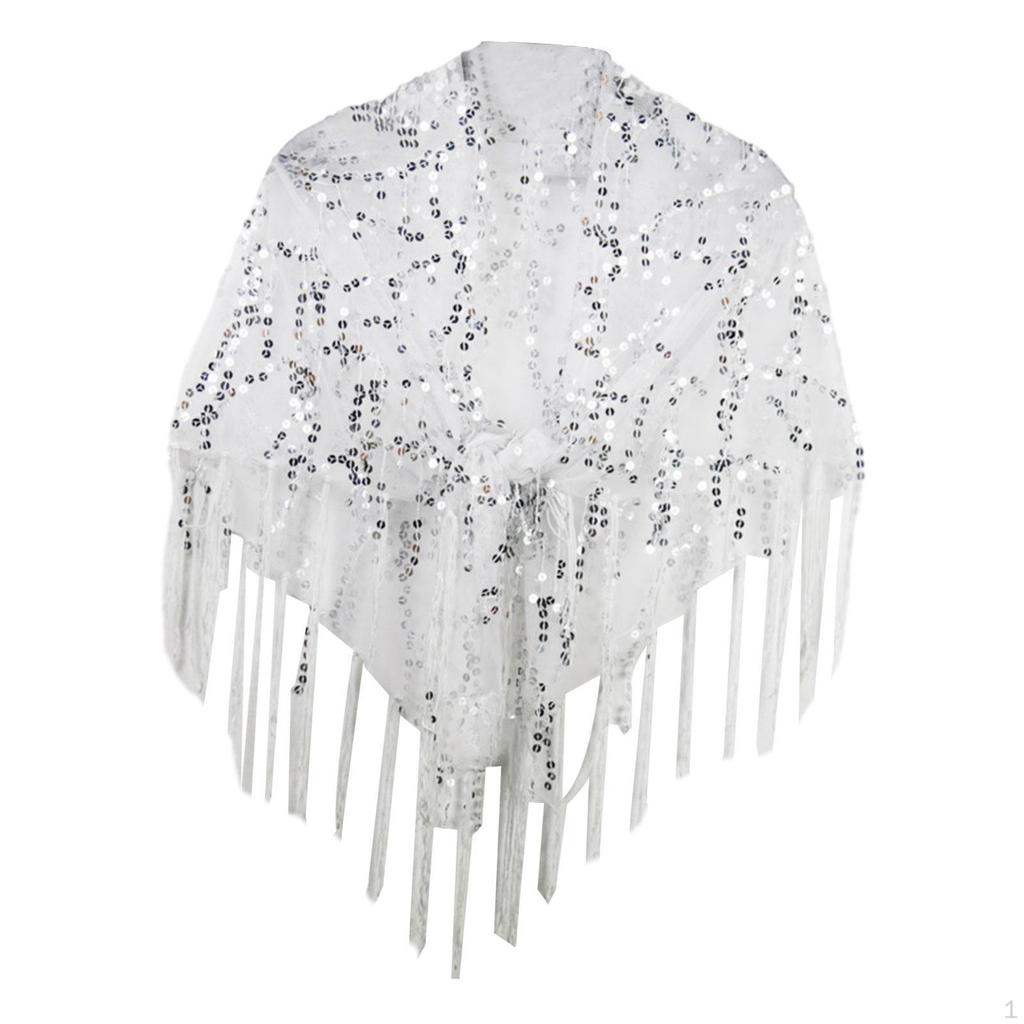 Elegant Sequin Embellished Shawl for Special Occasions
