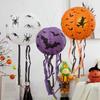 Runtow 5pcs 25cm Halloween Paper Lanterns ,Pumpkin Spider Bat Skeleton Lantern for Halloween Party Decor (Not Include Light)