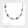EMANCO DIY Birthstone Name Customized Necklace 26 Letter Side Pendant Necklace for Women Birthday Gift