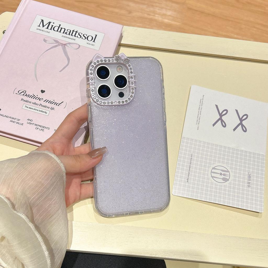 Ins Style Gradient Glitter Round Edge IMD Compatible with iPhone 16 Pro Max Phone Case Apple 17 New Model 14/15