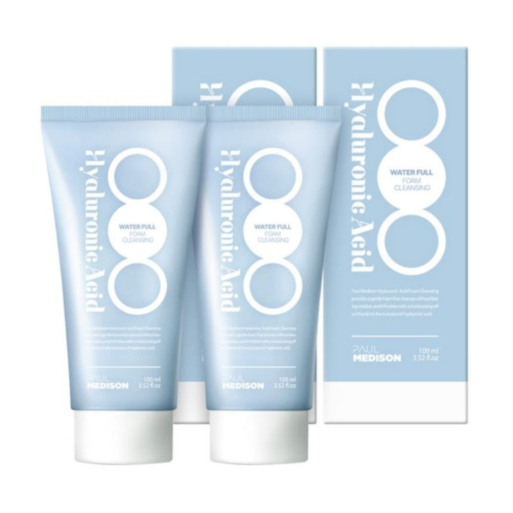 Paul Medison Hyaluronic Acid Water Full Foam Cleansing 100ml*2Pcs/4Pcs