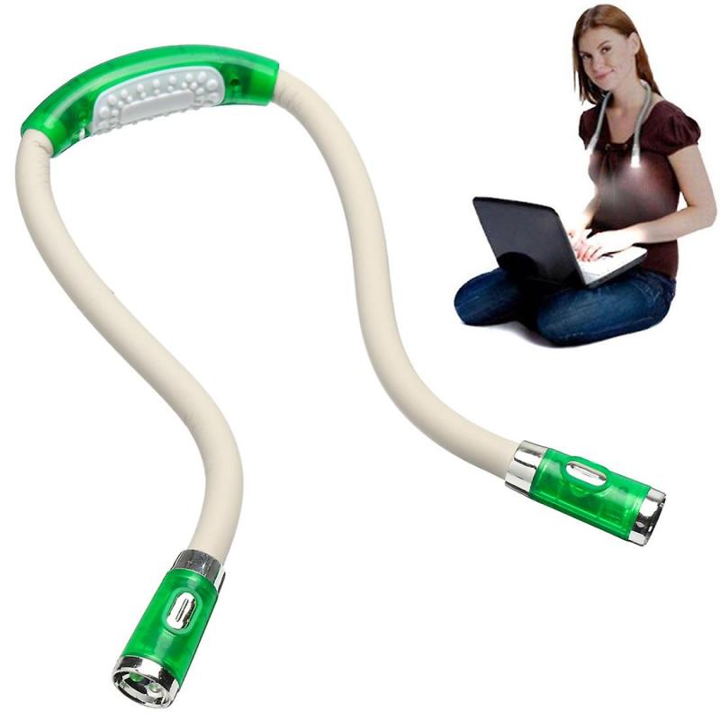 Portable U-shaped LED Flexible Hands Hug Neck Reading Lamp