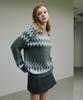 LEFTSEOUL Nordic Pattern Pullover [Gray]