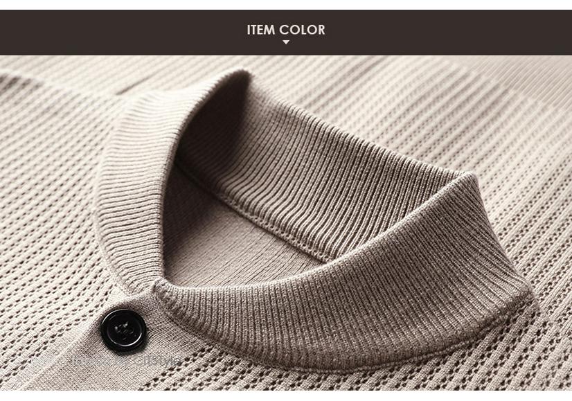 Men's Slim Fit Knit Cardigan with Stand Collar - 2025 Autumn/Winter Korean Style Fashion Trend Warm Sweater Jacket