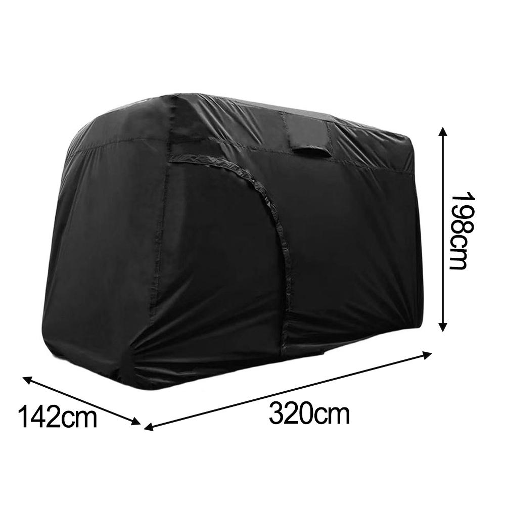 Golf Cart Cover Waterproof 2/4/6 Passenger Golf Cart Outdoor Storage Covers 366*140*190/274*140*190/320*142*198/304*135*196CM