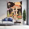 Psychedelic Planet Mushroom Forest Wall Hanging  Mystical Dreamy Home Decor Tapestry