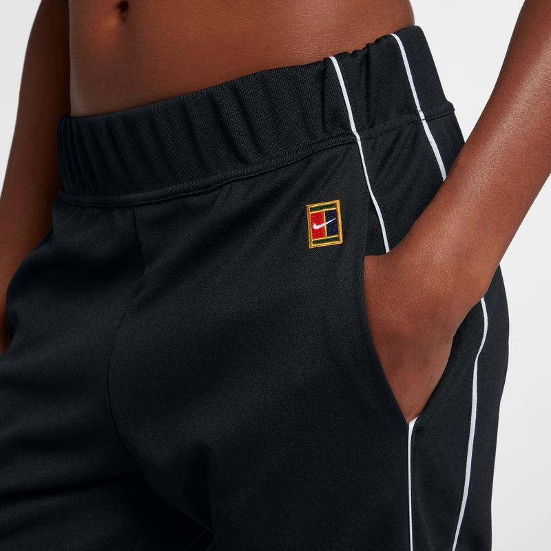 Nike Court Striped Casual Knit Sports Pants Women Bottoms Black AV2457-010
