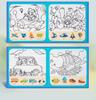 Children's Reusable Graffiti Quiet Book: Animals & Transportation Educational Toy for Toddlers