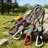 Täglicher Clip für Camping-Rucksack, Haken mit Kordel zum Befestigen von Flaschen, Hut und kleinen Wanderutensilien zur Aufbewahrung im Camp täglich
