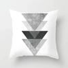 Geometric Cushion Cover Black and White Pillow Case Cover Striped Dotted Pillowcase Grid Triangular Geometric Cushion Cover