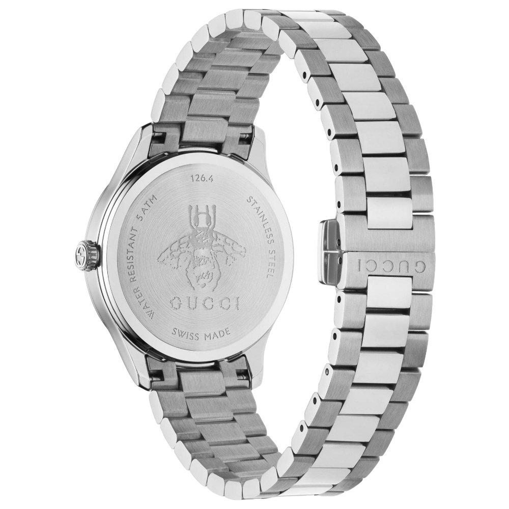 Gucci YA1265044 G-Timeless Unisex-Armbanduhr mit türkisem Zifferblatt