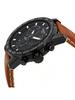 Tissot Supersport Chrono Basketball Special Edition Men's Swiss Quartz Watch - 45.5mm Black Dial Leather Strap T125.617.36.051.01