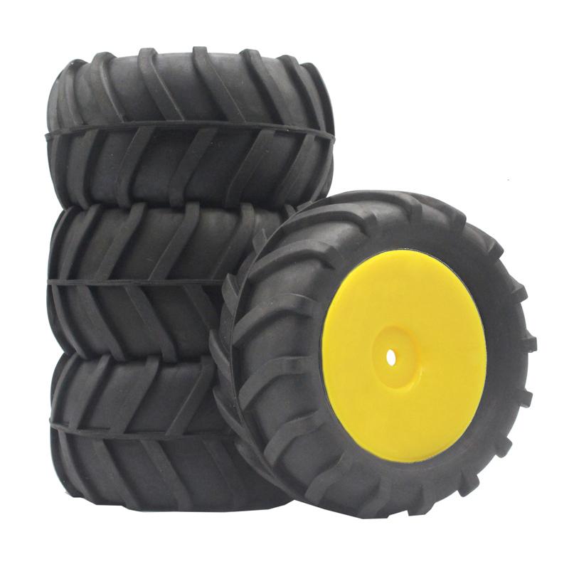 4PCS 85mm 12mm Hex Monster Truck Wheel Rubber Tires for SCY 16101 Pro 16102 Pro WLTOYS 144001 144010 1/16 Off-Road RC CarParts