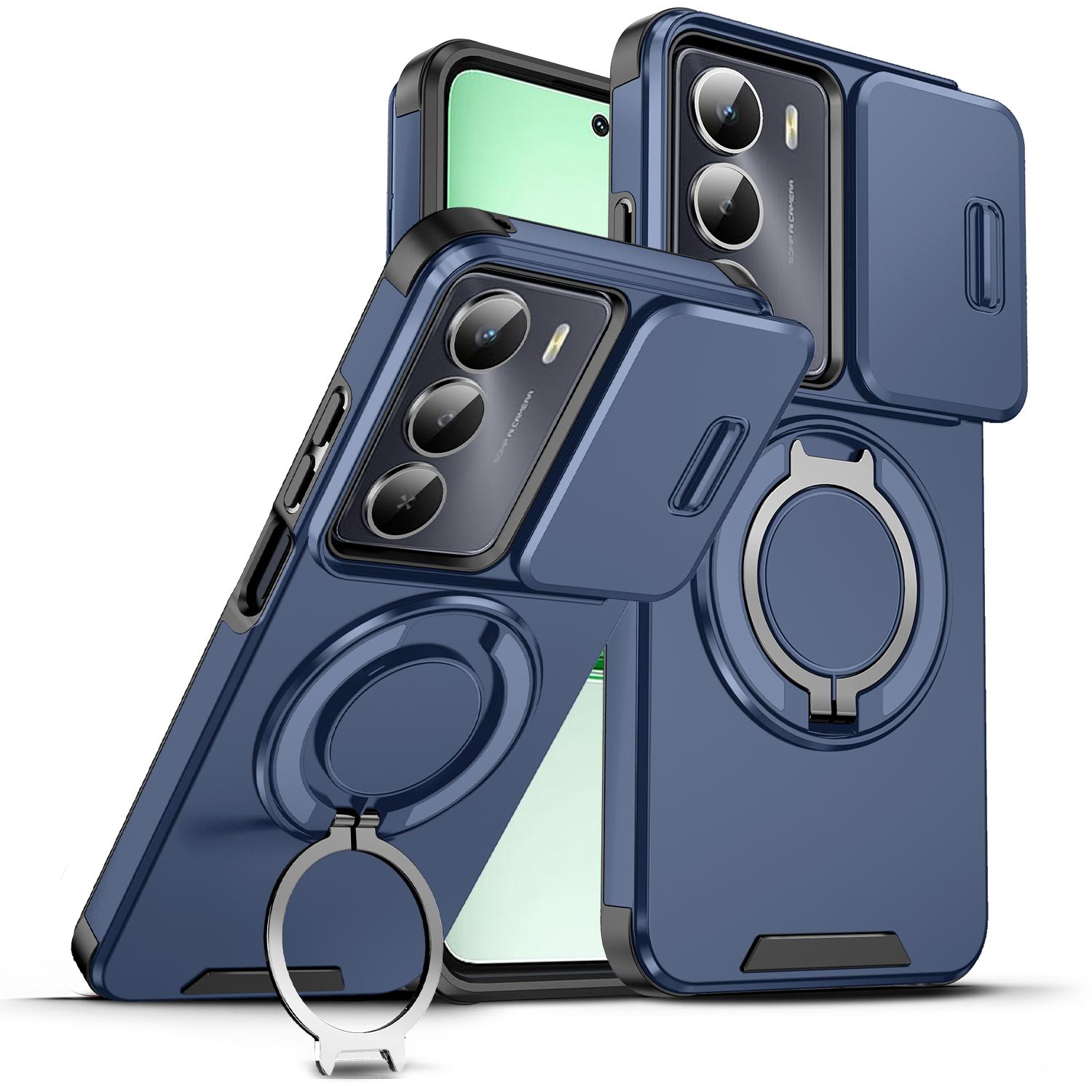 

For Realme 14X Case Realme C75 Cover Realme c73 c71 14x Magnetic Ring Armor Slide Camera Lens Case Magsafe Wireless Charge Cover realme C71