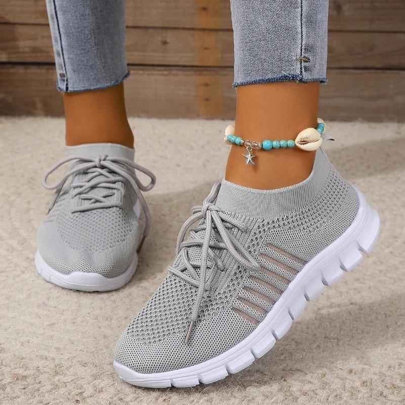 Women Mesh Breathable Slip On Flat Shoes Tenis Ladies Casual Walking Footwear Sneakers Women's Vulcanize Shoe