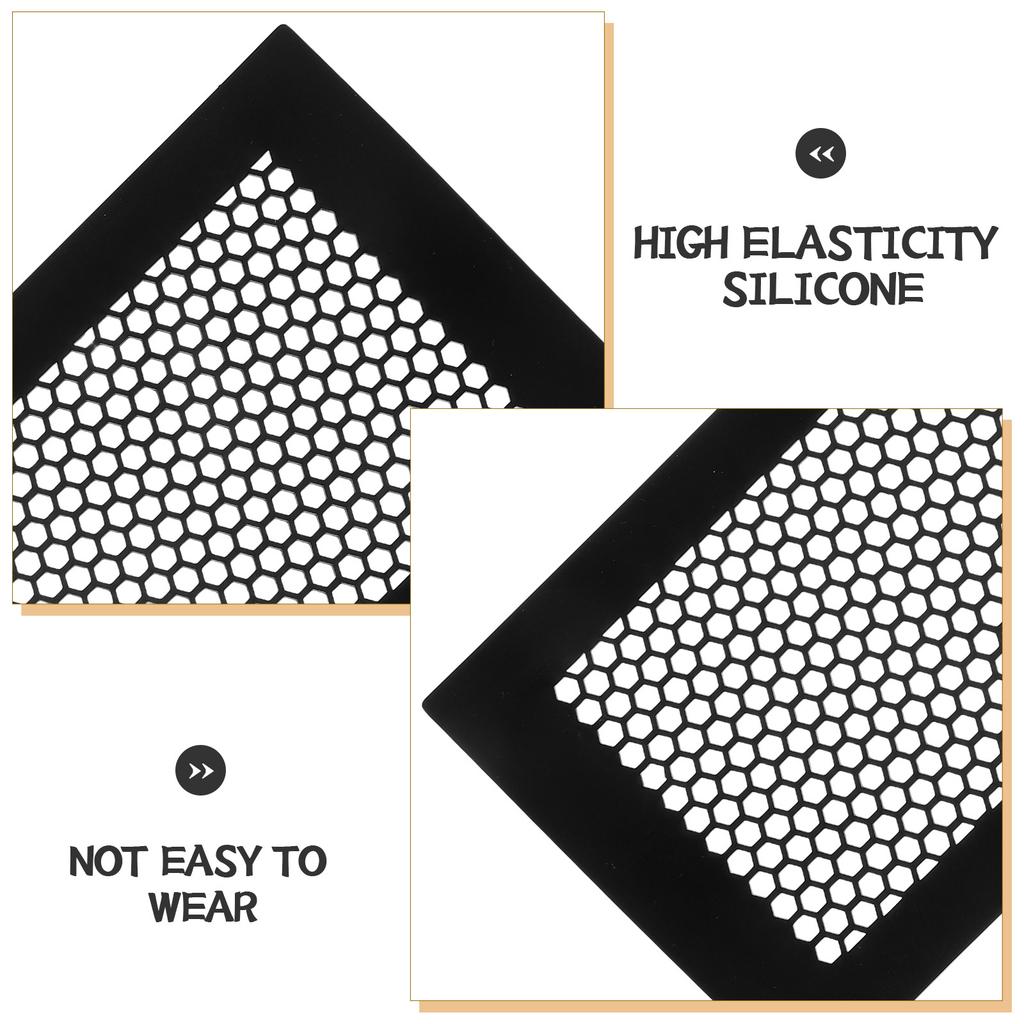 2pcs Silicone Floor Vent Cover 4X10 Flush Mount Hvac Grille For Basement Mobile Home Dust Guard Mesh Airflow Deflector -