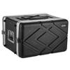 6U Rack Case, 310 mm Depth, Server Rack Cabinet Shallow with ABS Construction, Heavy Duty Recessed Twist Latches, Detachable Front & Back Cover, Easy