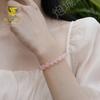 Natural Madagascar Pink Quartz Bracelet for Women DIY Handmade Bracelets Attract Love Grapefruit Pink