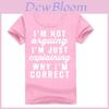 Letter Print Solid Color Streetwear T Shirt For Women With Cotton Blend Casual Top