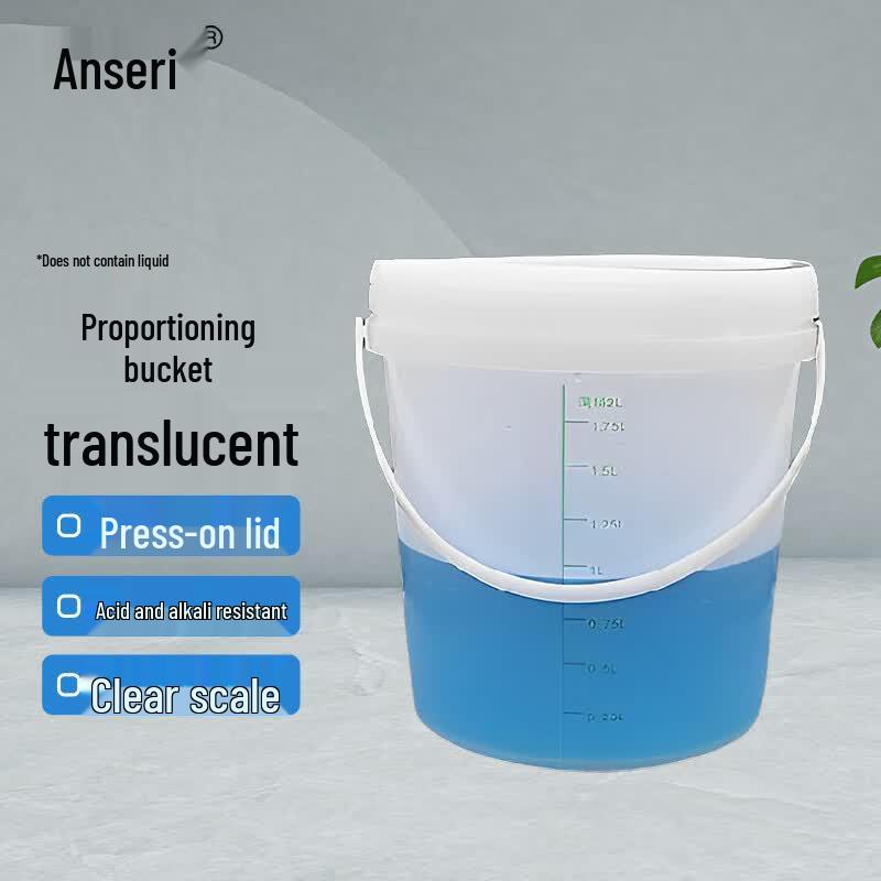 Ancairui Laboratory Translucent Soaking Bucket 2L