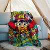 Arale Norimaki1 printed throw blanket—lightweight,soft,warm;versatile blanket for all seasons—perfect as &air-conditioning throw,nap blanket
