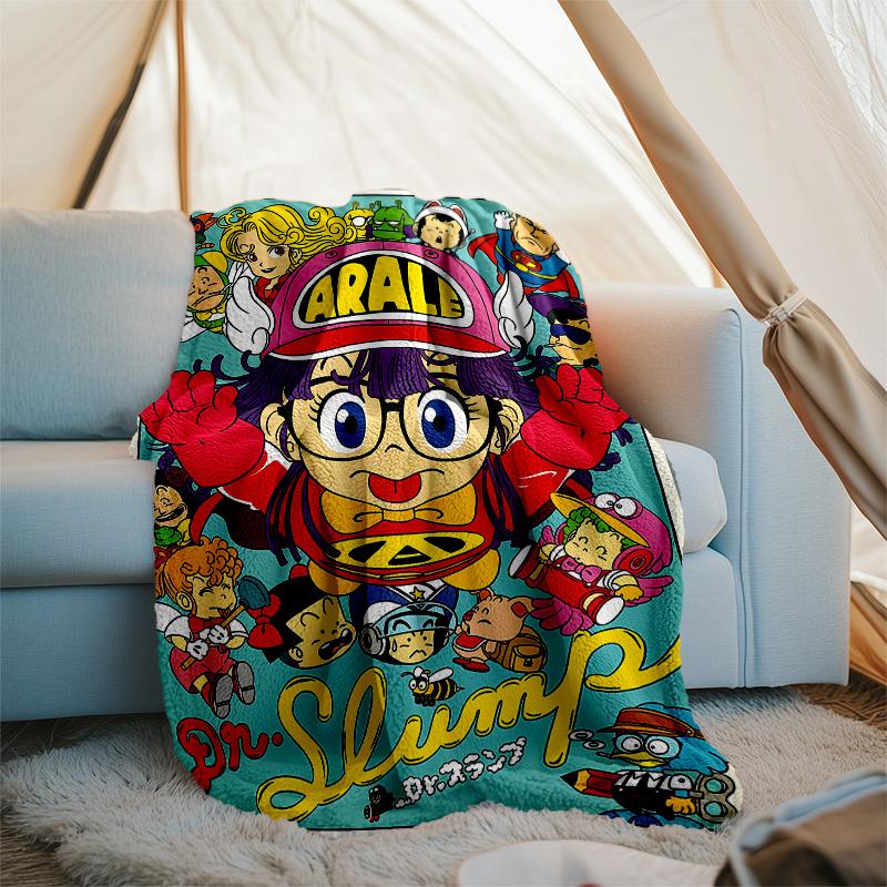 Arale Norimaki1 printed throw blanket—lightweight,soft,warm;versatile blanket for all seasons—perfect as &air-conditioning throw,nap blanket