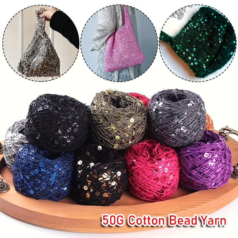 50ΓΡ Διχρωμες Παγιέτες Νήμα Χειροτεχνίας Χοντρό Διακοσμητικό Νήμα Χειροτεχνία Γκλίτερ Νήμα Κροσέ Premium Φανταχτερά Υλικά Πλεξίματος