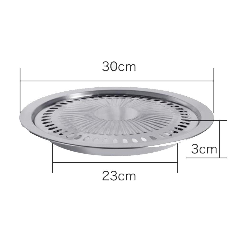 Smokeless Indoor BBQ Grill - Stainless Steel Thicken Barbecue Pan & Roasting Plate