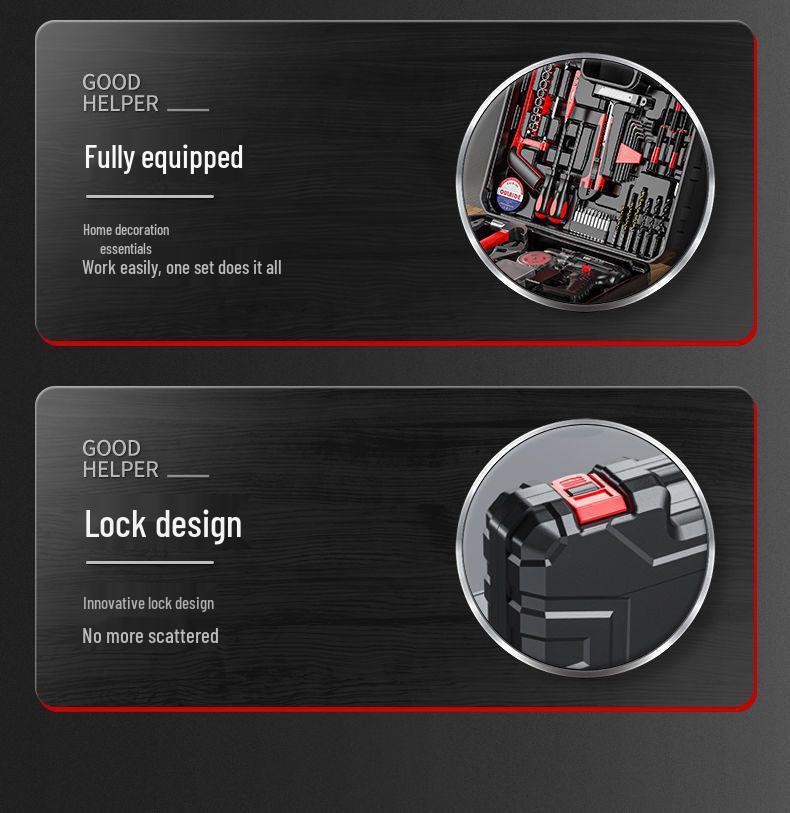 Cordless Lithium Battery Drill Set - Multifunctional Electric Screwdriver and Pistol Drill for Household Use