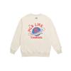 MLB Sweatshirts Unisex Ecru Crew Neck Moderate Regular 31MT54061-50I