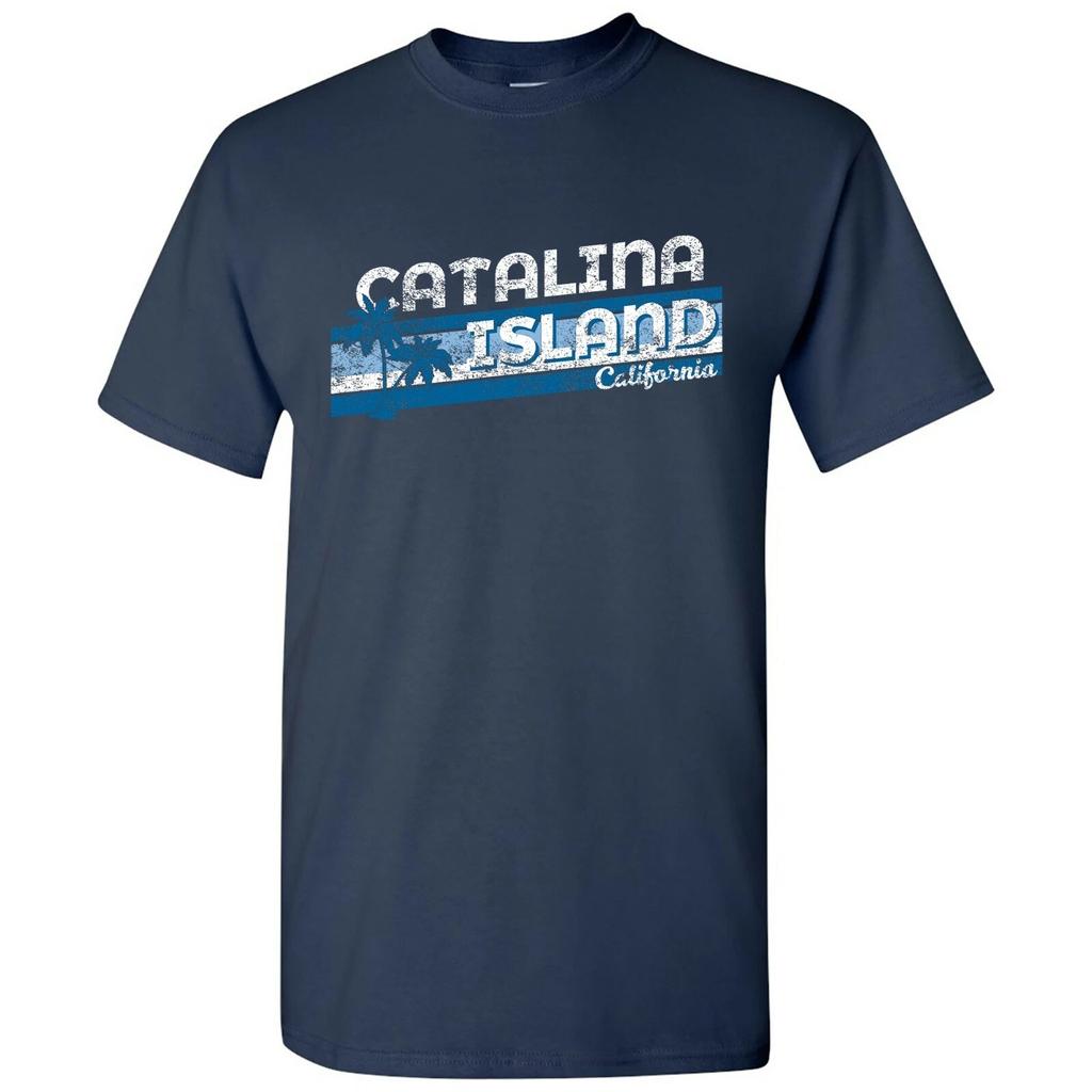 Catalina Island Retro Resort - Vacation Holiday Summer T Shirt - Navy