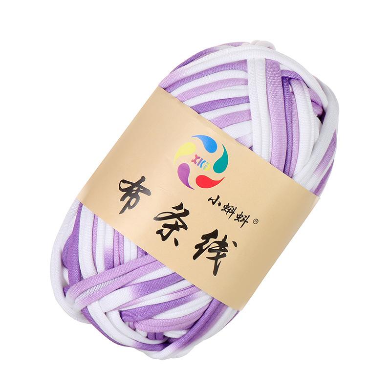 Needlework Knitting Crochet Yarn Printed Fabric Strips Line Colorful Segment Dyed Fabric Strips Line Handmade Diy Knitting Yarn Ball