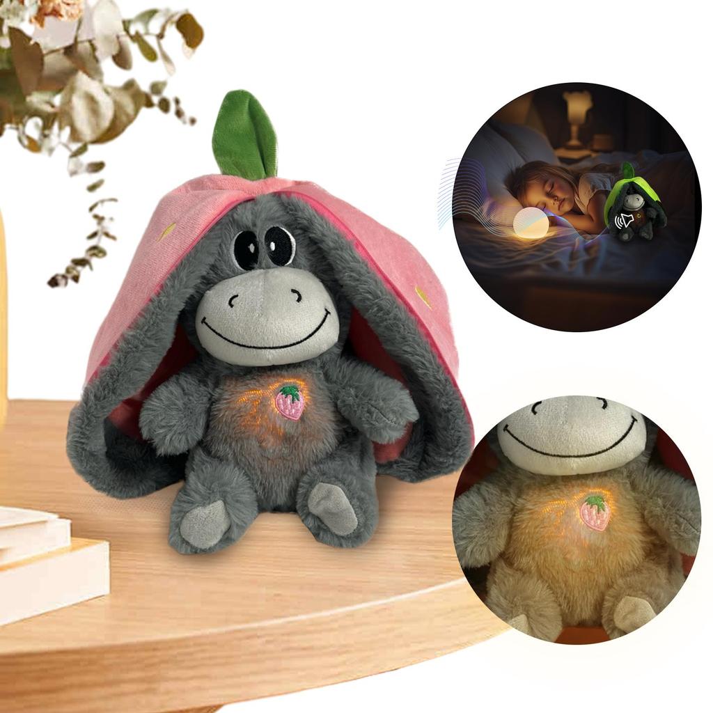 Breathing Donkeys Toy Cute Donkeys Plush Pillow Soothe Snuggle Animal Plush Cartoon Animal Plushies With Realistic Breathing