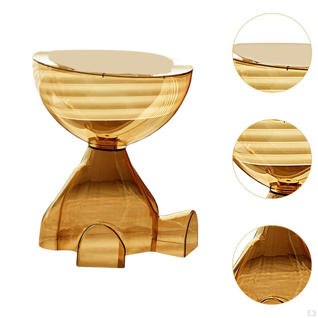 Small End Table Bedside Cabinet Creative Plant Stand Cute Flat Head Coffee for Dorm Bathroom