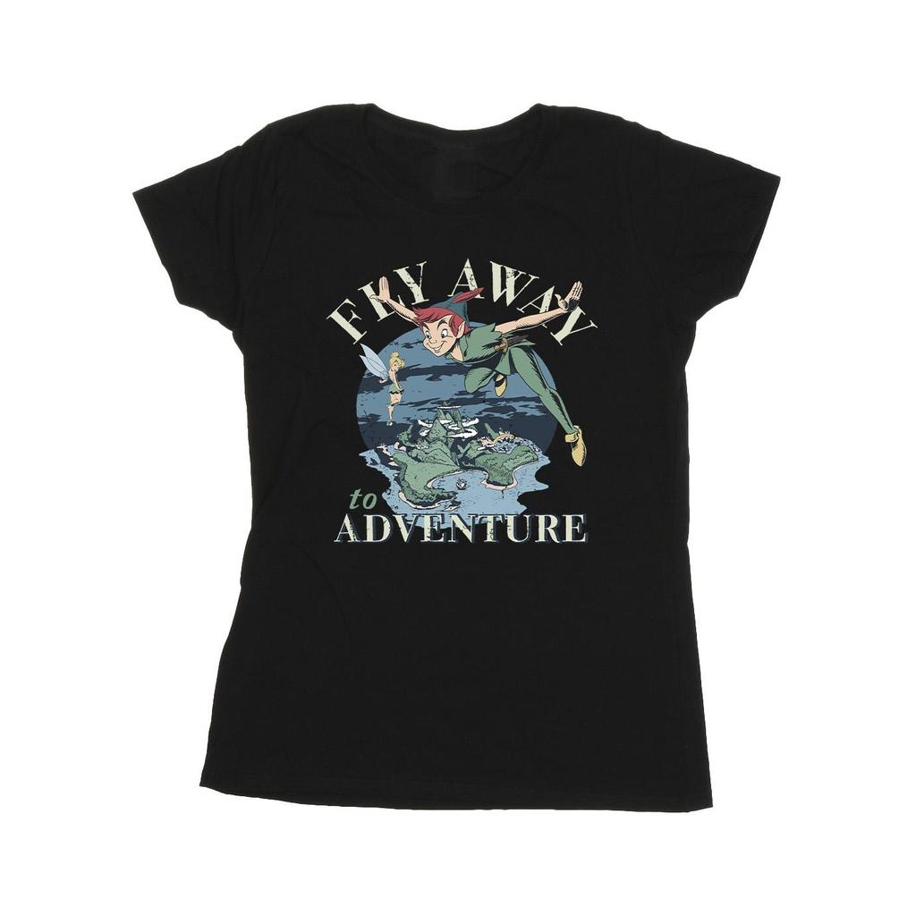 Disney Womens/Ladies Peter Pan Fly Away To Adventure Cotton T-Shirt