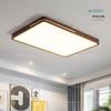 Modern Walnut Wood & Copper Ceiling Lamp: Stylish Chinese Design for Living Room, Bedroom, or Dining Room
