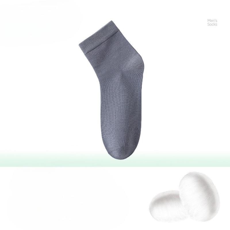 Slim-fit Essential Oil Anti-odor Silk Cotton Socks for Men, Breathable Short Style Socks, Summer Antibacterial and Sweat-absorbing Short Tube Socks