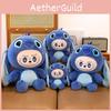 Stitch Labubu Plüschtier Hasenkissen für Mädchen, Geschenk, weiche Tierdekoration