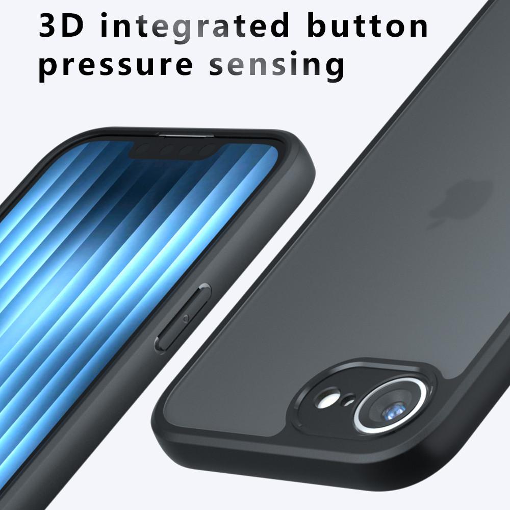 For IPhone 16E Luxury Armor Matte Phone Case For IPhone 16 15 14 13 12 11 Pro Max 16 Plus Clear Acrylic Shockproof Bumper Cover