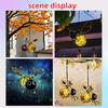 Solar Hanging Bug Light Flying Insect Fairy Lamp Garden Bug Light Iron Insect Statue Backyard Balcony Balcony Garden Decoration