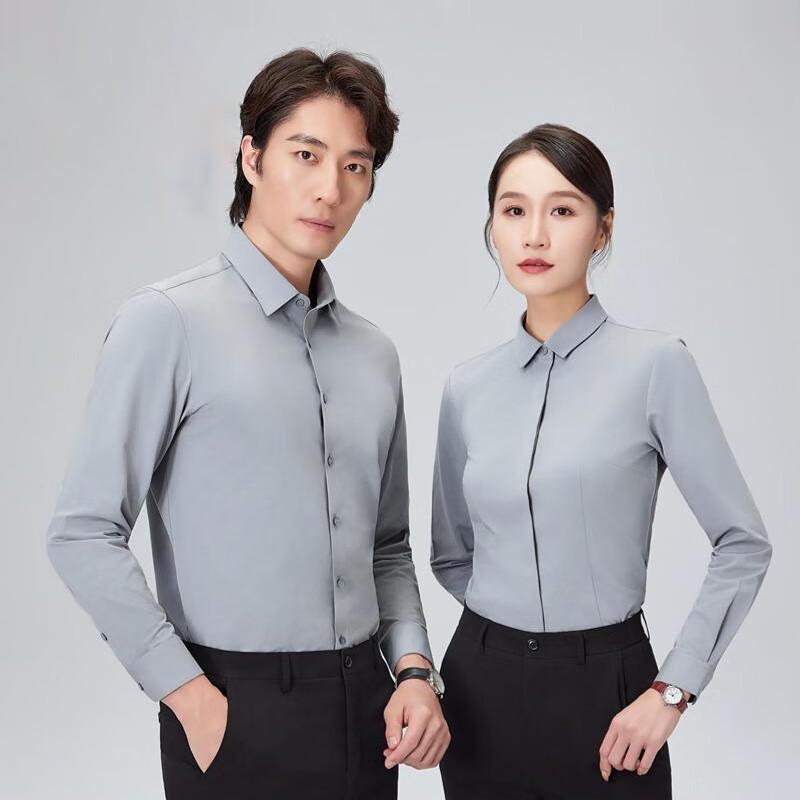 Men s Stretch Knit Wrinkle-Free Long-Sleeve Shirt 42